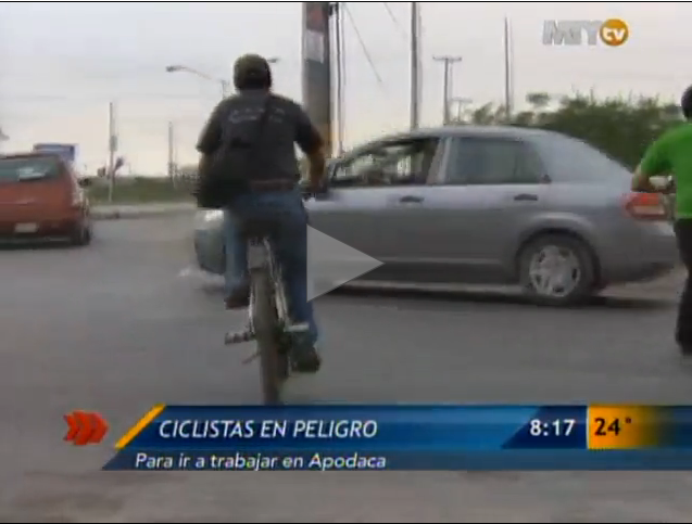 Reportaje Televisa "Ciclistas en riesgo"