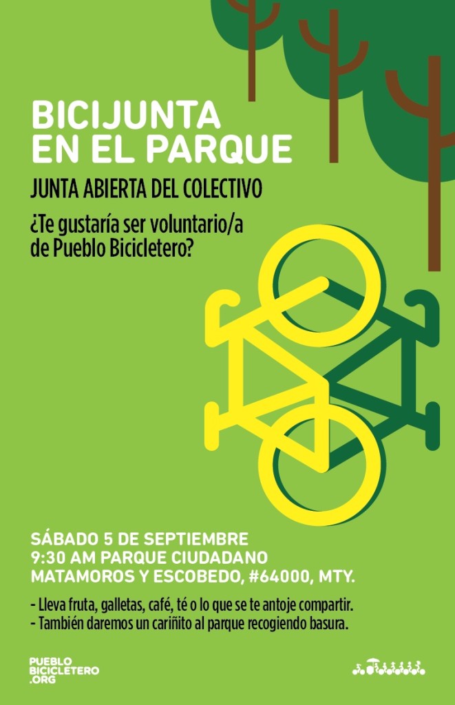 Junta Pueblo Bicicletero 5 de septiembre